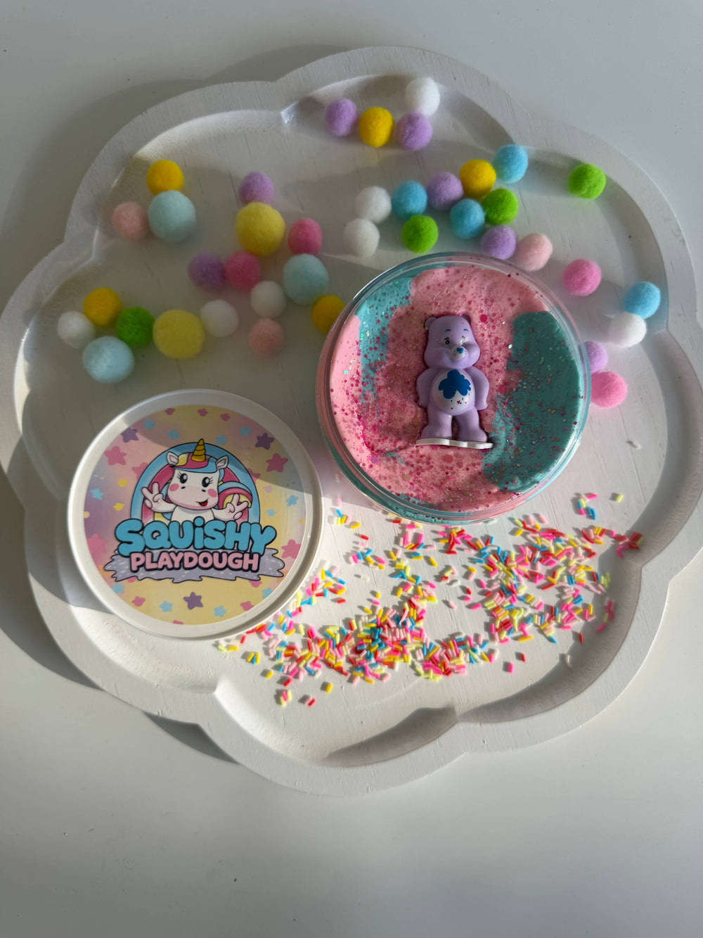 Squishy Play Playdough Tub – Care Bears Inspired