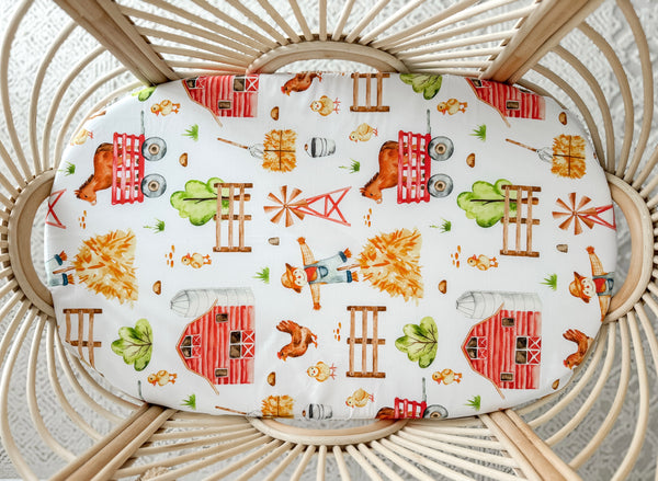 Farmyard Friends Bassinet Sheet