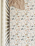 Cuddle Bug & Co Cot Sheet Farm Life