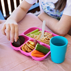 Plant-Based Bento Plate - Pink (22x21cm)