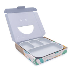 Plant-Based Bento Plate -  Grey (22x21cm)