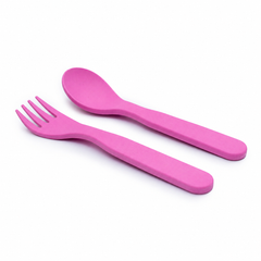 Plant-Based Cutlery Set - Pink (13cm)