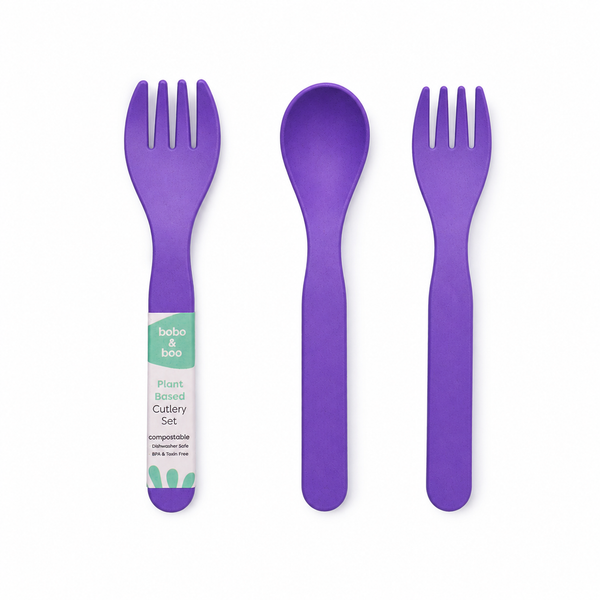 Plant-Based Cutlery Set - Purple (13cm)