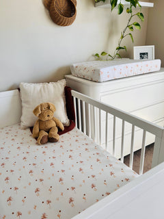Cuddle Bug & Co Cot Sheet Desert Palms