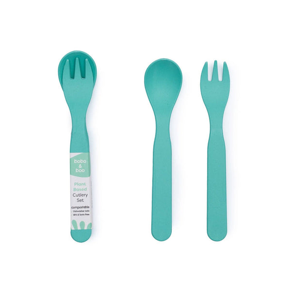 Plant-Based Cutlery Set - Green (13cm)