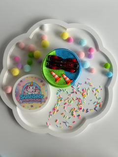 Squishy Play Playdough Tub – Lets Race Cars