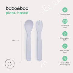 Plant-Based Cutlery Set - Grey (13cm)
