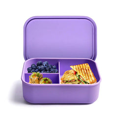 Bento-Style Lunch Box 3 Compartment Silicone