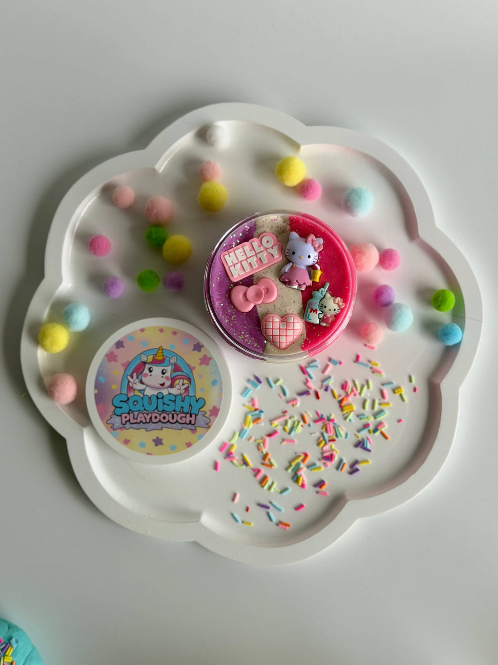 Squishy Play Playdough Tub – Hello Kitty Inspired