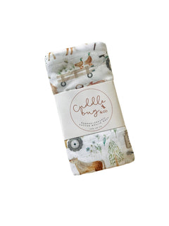 Cuddle Bug & Co Bamboo Muslin Wrap Farm Life