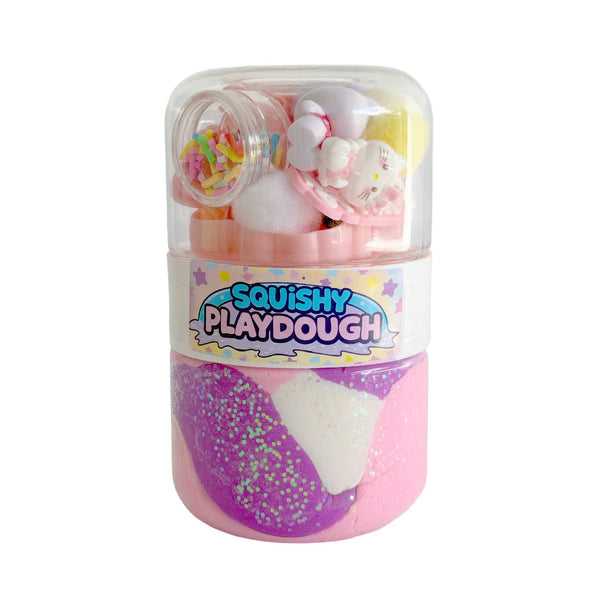 Squishy Play Playdough Mini Jar – Hello Kitty Inspired