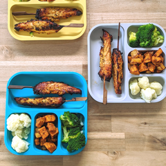Plant-Based Bento Plate -  Grey (22x21cm)