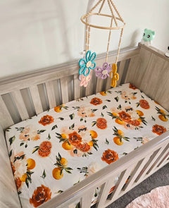 Citrus Blossom Bliss Cot Sheet