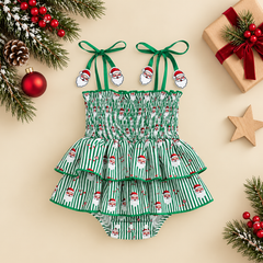 Christmas Ruffle Rompers