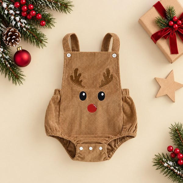 Rudolph Cord Romper