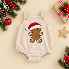 Gingerbread Man Christmas Romper