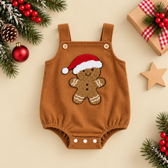 Gingerbread Man Christmas Romper