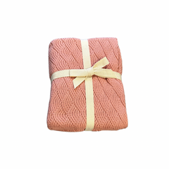 Seashell Knit Crochet Baby Blanket