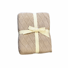 Seashell Knit Crochet Baby Blanket