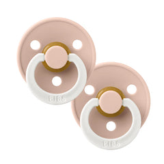 BIBS Round GLOW Pacifier - 2 Pack