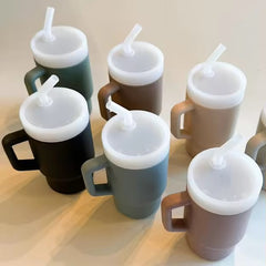 Silicone Mini Tumbler with Straw - 280ml