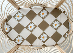 Daisy Gingham Delight Bassinet Sheet