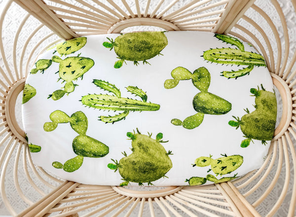 Cactus Oasis Bassinet Sheet