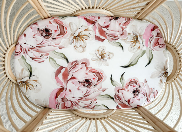 Peony Paradise Bassinet Sheet