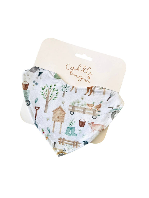 Cuddle Bug & Co Waterproof Dribble Bib Farm Life