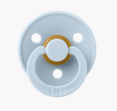 BIBS Round Colour Pacifier - Size 2 (6+ Months) 2 Pack