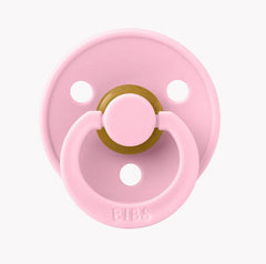 BIBS Round Colour Pacifier - Size 2 (6+ Months) 2 Pack