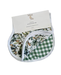 Cuddle Bug & Co Burp Bib Jurassic & Forest Gingham