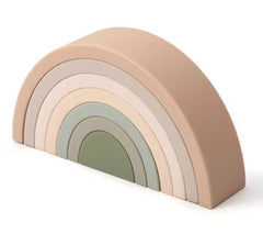 Montessori Silicone Rainbow Stacker