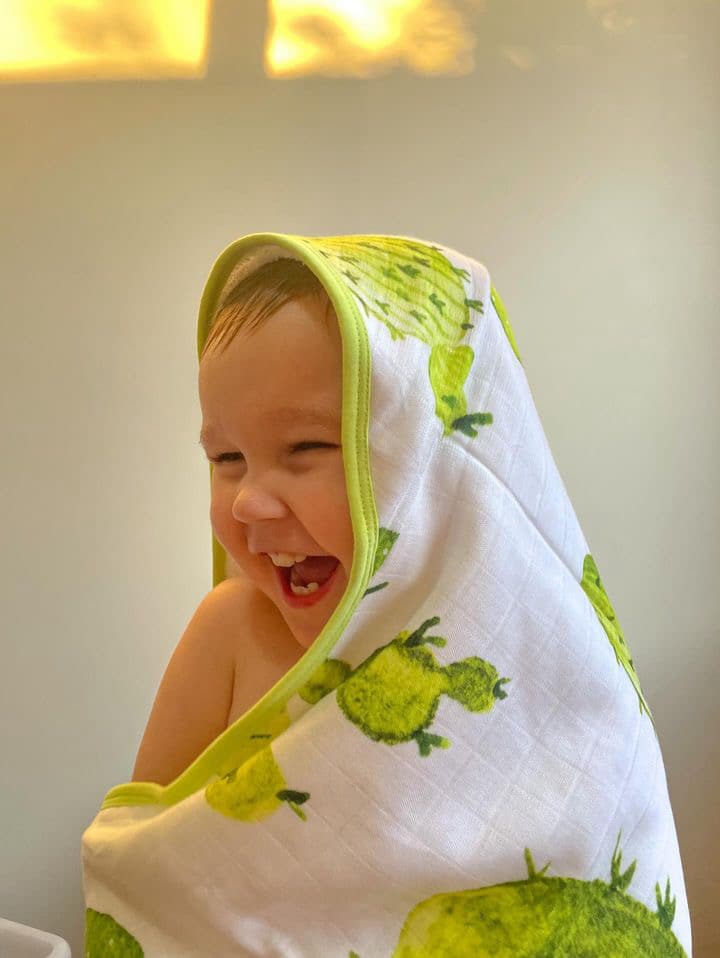 Cactus Oasis Hooded Bath Towel Set