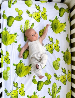 Cactus Oasis Cot Sheet