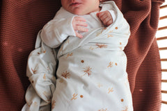 Cuddle Bug & Co Organic Jersey Baby Wrap Set Desert Palms