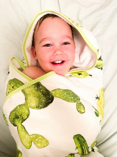 Cactus Oasis Hooded Bath Towel Set