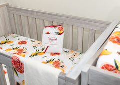 Citrus Blossom Bliss Muslin Swaddle