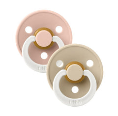 BIBS Round GLOW Pacifier - 2 Pack