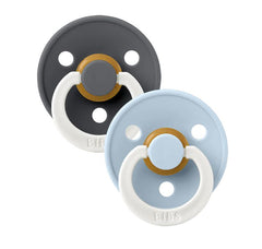 BIBS Round GLOW Pacifier - 2 Pack