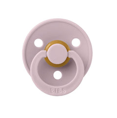 BIBS Round Colour Pacifier - Size 1 (0-6 Months) 2 Pack