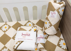 Daisy Gingham Delight Muslin Swaddle