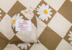 Daisy Gingham Delight Cot Sheet