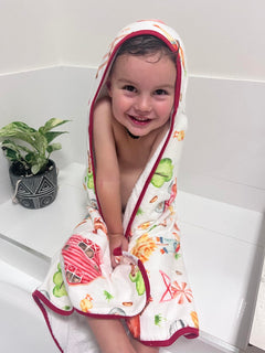 Farmyard Friends Hooded Bath Towel Set