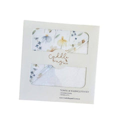 Cuddle Bug & Co Hooded Towel & Wash Cloth Set Meadow