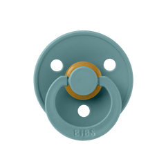 BIBS Round Colour Pacifier - Size 2 (6+ Months) 2 Pack