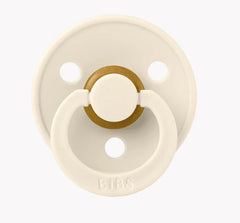 BIBS Round Colour Pacifier - Size 2 (6+ Months) 2 Pack