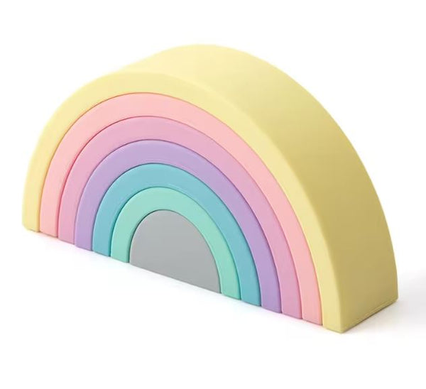 Montessori Silicone Rainbow Stacker