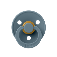 BIBS Round Colour Pacifier - Size 2 (6+ Months) 2 Pack