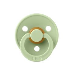 BIBS Round Colour Pacifier - Size 2 (6+ Months) 2 Pack